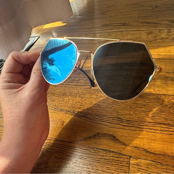 Fendi Blue/Gold 140MM Sunglasses - Picture 5 of 12